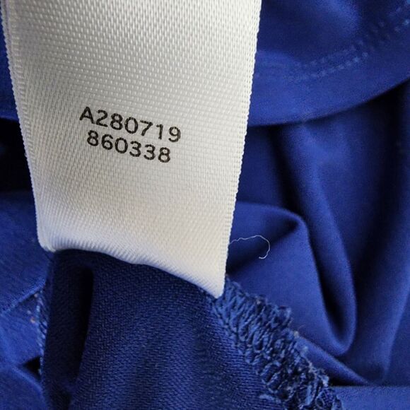 Denim & Co Tunic Top Womens 1X Blue Split V Neck 3/4 Tab Sleeve Studded Detail - Picture 11 of 11